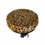 Tabouret DKD Home Decor Noir Métal Marron Cuir (45 x 40 x 82 cm)