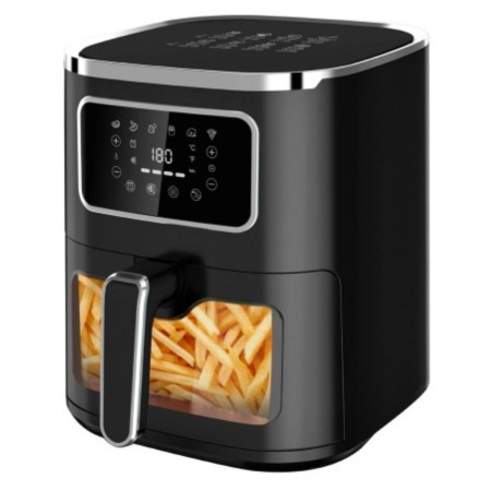 Freidora de Aire Silver Dublin IP501AP Negro Acero 1450 W 5 L