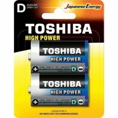 Piles Rechargeables Toshiba LR20GCP BP-2 1,5 V