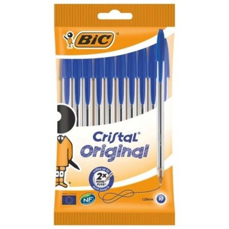 Boligrafo de tinta líquida Bic 516352 Azul (10 Unidades)