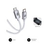 Câble USB-C vers USB-C Subblim SUBCAB-C06010 Blanc 1 m