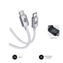 Câble USB-C vers USB-C Subblim SUBCAB-C06010 Blanc 1 m