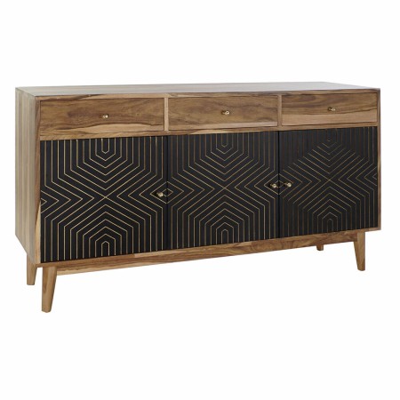 Buffet DKD Home Decor Noir Moderne Naturel (140 x 40 x 76 cm)