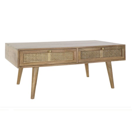 Table Basse DKD Home Decor Rotin Bois de manguier (115 x 60 x 46 cm)