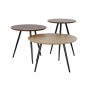 Set de 3 Tables Gigognes DKD Home Decor Métal MDF (60 x 60 x 38 cm)