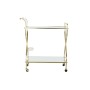 Chariot de service DKD Home Decor Miroir Doré Acier (70 x 36,5 x 83 cm)