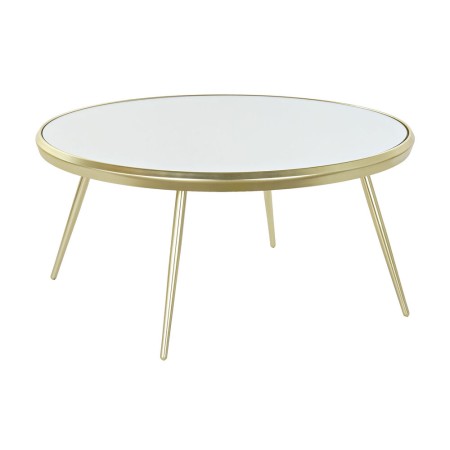 Table Basse DKD Home Decor Miroir Acier (83,5 x 83,5 x 40 cm)