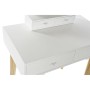 Coiffeuse DKD Home Decor Miroir Naturel Blanc Bois MDF (75 x 40 x 129 cm)