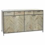 Buffet DKD Home Decor Sapin Naturel Noir Métal (160 x 42 x 85 cm)