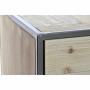 Buffet DKD Home Decor Sapin Naturel Noir Métal (160 x 42 x 85 cm)