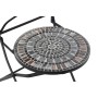 Chaise de jardin DKD Home Decor Céramique Noir Forge (42 x 50 x 90 cm)