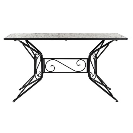 Table de Salle à Manger DKD Home Decor Mosaïque Céramique Forge (140 x 70 x 75,5 cm)