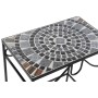 Jeu de 2 tables DKD Home Decor Céramique Noir Multicouleur Forge (2 pcs) (48 x 30 x 58 cm)