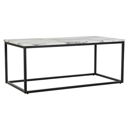 Table Basse DKD Home Decor Noir Blanc Métal Bois MDF (110 x 55 x 45 cm)