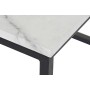 Table Basse DKD Home Decor Noir Blanc Métal Bois MDF (110 x 55 x 45 cm)