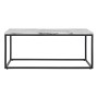 Table Basse DKD Home Decor Noir Blanc Métal Bois MDF (110 x 55 x 45 cm)