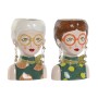 Cache-pot Home ESPRIT Multicouleur Dolomite chica Urbaine 16 X 13,5 X 23 cm (2 Unités)
