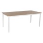 Conjunto de Mesa con 6 Sillas Home ESPRIT Blanco Natural Resina Aluminio 180 x 90 x 75 cm