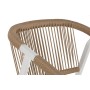 Conjunto de Mesa con 6 Sillas Home ESPRIT Blanco Natural Resina Aluminio 180 x 90 x 75 cm