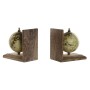 porte-livre Home ESPRIT Marron PVC Bois de manguier Vintage 15 x 10 x 15,5 cm