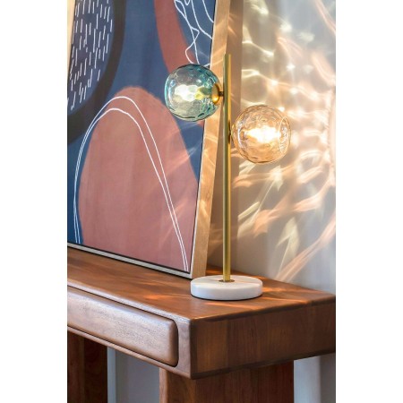 Lámpara de mesa Home ESPRIT Plateado 40 W 220 V