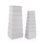 Juego de Cajas Decorativas Versa Laison Cartón (15 Piezas)
