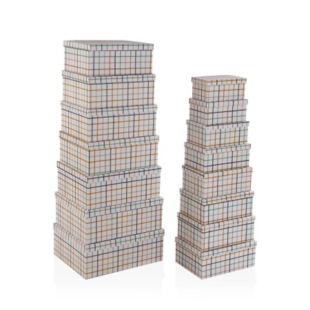 Juego de Cajas Decorativas Versa Peter Cartón (15 Piezas)