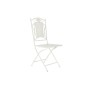 Chaise de jardin DKD Home Decor Blanc Métal (40 x 48 x 93 cm)