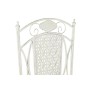 Chaise de jardin DKD Home Decor Blanc Métal (40 x 48 x 93 cm)