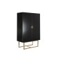 Armoire DKD Home Decor Noir Métal Peuplier (110 x 50 x 180 cm)