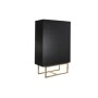 Armoire DKD Home Decor Noir Métal Peuplier (110 x 50 x 180 cm)