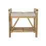 Banquette DKD Home Decor  Naturel Beige Marron Coton Bambou (55 x 36 x 54 cm)