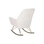 Mecedora Home ESPRIT Blanco Dorado Poliéster Metal 73 x 75 x 97 cm