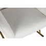 Mecedora Home ESPRIT Blanco Dorado Poliéster Metal 73 x 75 x 97 cm