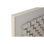 Cadre Home ESPRIT Blanc Beige Abstrait Moderne 100 x 3,5 x 100 cm (2 Unités)