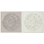 Cadre Home ESPRIT Beige Gris Moderne Cercles 100 x 3,5 x 100 cm (2 Unités)