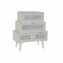 Caisson à Tiroirs DKD Home Decor Bois Blanc (60 x 32,5 x 71,5 cm)