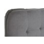 Lit DKD Home Decor Gris Métal Bois Polyester Aluminium (200 x 220 x 120 cm)