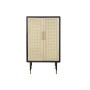 Buffet DKD Home Decor Naturel Noir Doré Rotin Pin (60 x 40 x 100 cm)