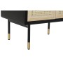 Buffet DKD Home Decor Naturel Noir Doré Rotin Pin (60 x 40 x 100 cm)