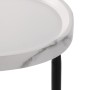Table d'appoint Versa Nela Blanc 30 x 60 x 45 cm