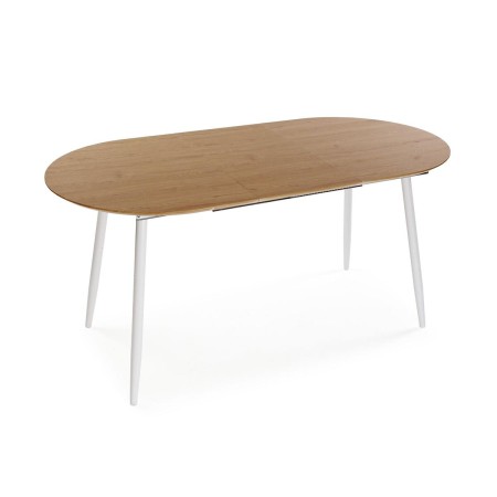 Mesa de Comedor Versa DOINYO Blanco Metal Madera MDF 80 x 75 x 160 cm
