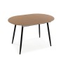 Mesa de Comedor Versa DOINYO Negro Metal Madera MDF 80 x 75 x 160 cm