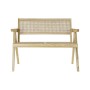 Banc avec Dossier DKD Home Decor Naturel Rotin Orme (105,5 x 62 x 83 cm)