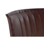 Siège DKD Home Decor Noir Métal Bois Marron Cuir (63 x 72 x 74 cm)