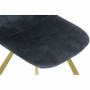 Chaise de Salle à Manger DKD Home Decor Bleu Doré Métal Polyester (45 x 50 x 85 cm)