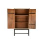 Armoire DKD Home Decor Noir Doré Blanc Fer Bois de manguier (107 x 42 x 189 cm)