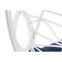 Chaise de jardin DKD Home Decor Blue marine Polyester rotin synthétique Aluminium Blanc (90 x 70 x 110 cm) (107 x 107 x 198 cm)