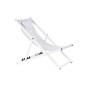 Chaise longue DKD Home Decor Polyester Aluminium Blanc