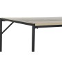 Bureau DKD Home Decor Naturel Noir Métal MDF (120 x 60 x 75 cm)